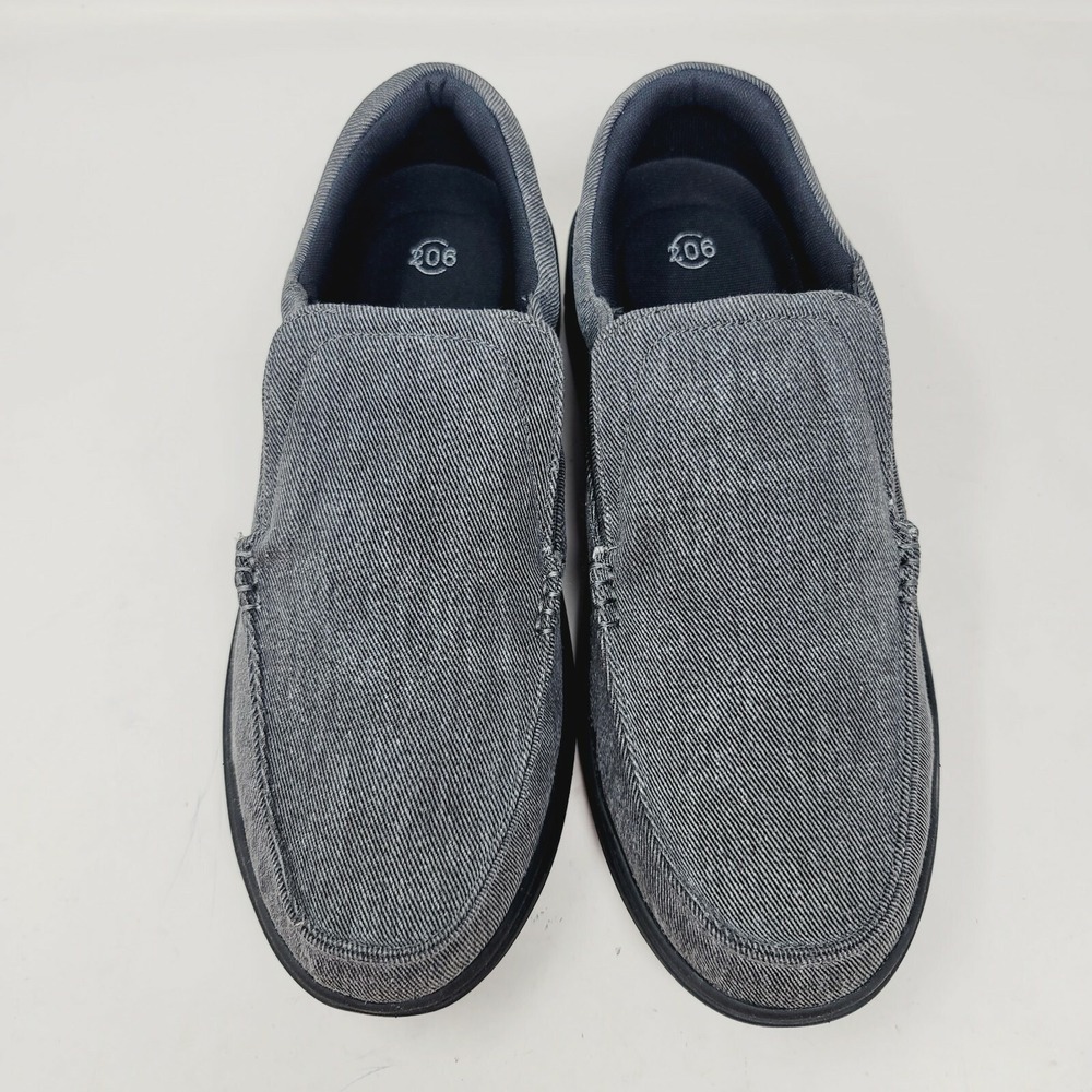 206 Collective Men's Loafers Sz 12 Gray Canvas - Picture 4 of 9